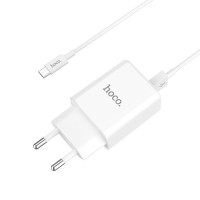 СЗУ с 2USB HOCO C62 (5V, 2100mAh,  TYPE-C, 1м)