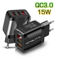 СЗУ с 2USB Орбита OT-APU59 (5V, 3000mAh, QC3.0)  с дисплеем