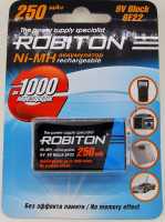 Акк.        ROBITON 9V (250 mAh) Ni-MH BL-1