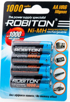 Акк.        ROBITON AA (1000 mAh) Ni-MH BL-4