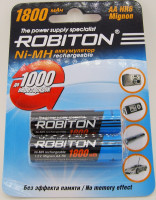 Акк.        ROBITON AA (1800 mAh) Ni-MH BL-2 (1/50)