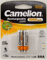 Акк.         CAMELION  AAA (1000mAh) Ni-MH BL-2 (1/24)