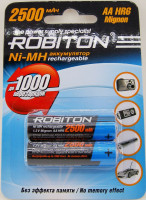 Акк.        ROBITON AA (2500 mAh) Ni-MH BL-2 (1/50)