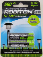 Акк.        ROBITON AA (600 mAh) Ni-MH BL-2 (1/50)