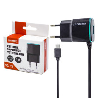 СЗУ с USB (5V, 1000mAh, micro) Горизонт SC-02