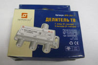 Разветвитель ТВ 1вх -3вых (F)  "белый" R-6022