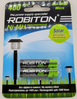 Акк.        ROBITON AAA (400 mAh) Ni-MH BL-2 (1/50)