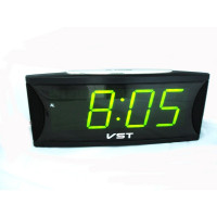 VST719-4 часы эл.сетевые зел.цифры