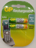 Акк.        GP AAA (650 mAh) Ni-MH BL-2 (2x10/20)