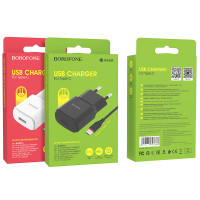 СЗУ с USB BOROFONE  BA48A (5V, 2100mAh, TYPE-C) 1/44