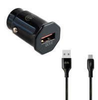 АЗУ с USB FAISON A-20 (5V, 3000mAh, QC3.0, шнур TYPE-C)