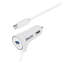 АЗУ с USB MUJU  MJ-C09 (5V, 3100mAh, Type-C, 1м)