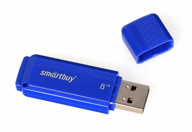 USB-Flash  8GB Smartbuy Dock Blue (SB8GBDK-B)