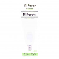 Лампа светодиодная Feron LB-97 16LED(7W)230V,4000K,E14 свеча матовая*10*100